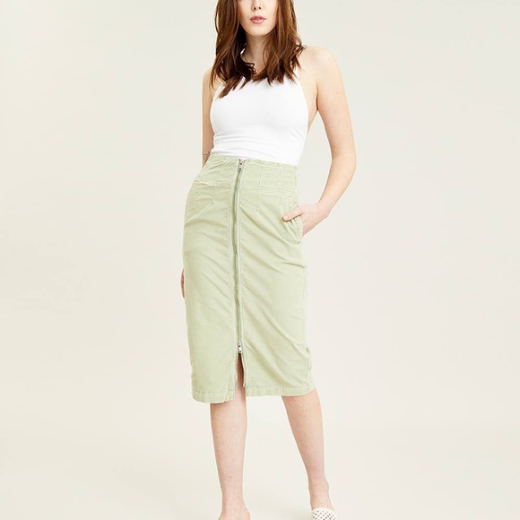 Free People I Want It All Cord Midi Skirt - Picture 5 of 5